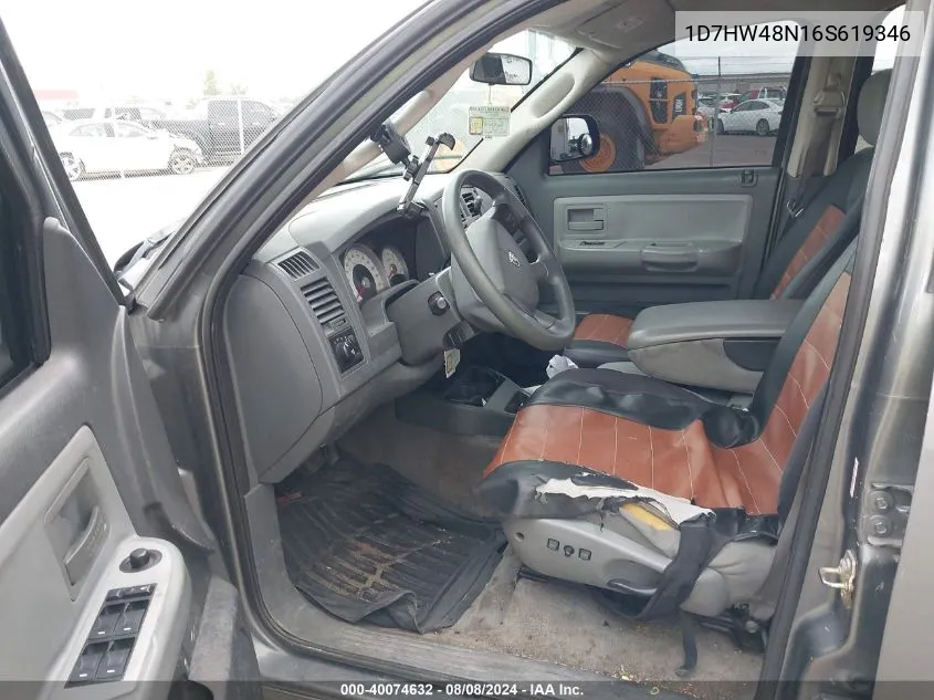 2006 Dodge Dakota Slt VIN: 1D7HW48N16S619346 Lot: 40074632