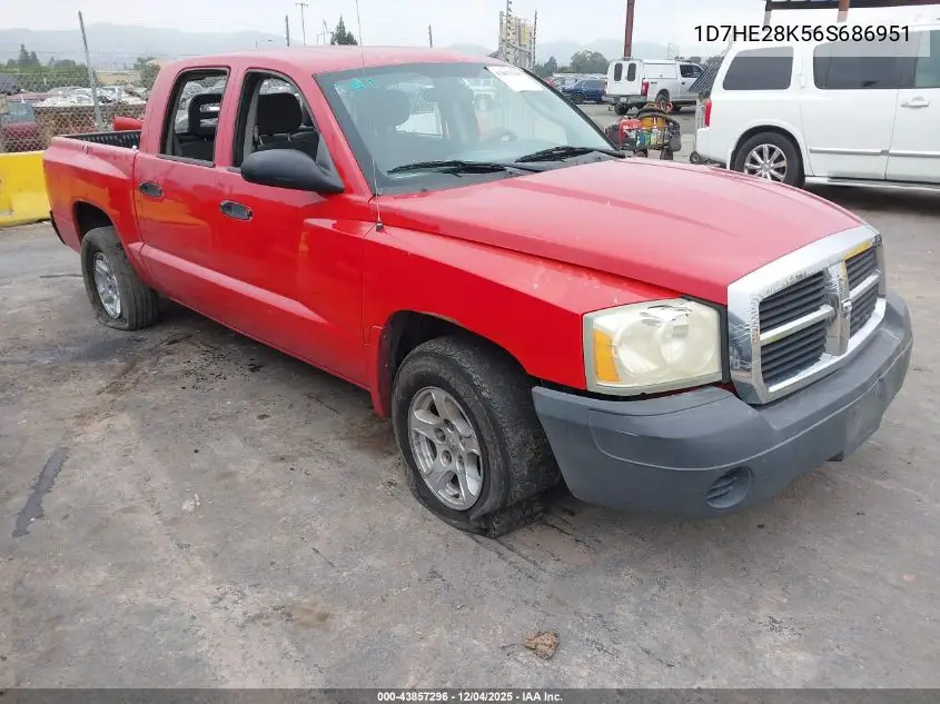 1D7HE28K56S686951 2006 Dodge Dakota St