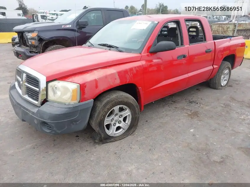 1D7HE28K56S686951 2006 Dodge Dakota St
