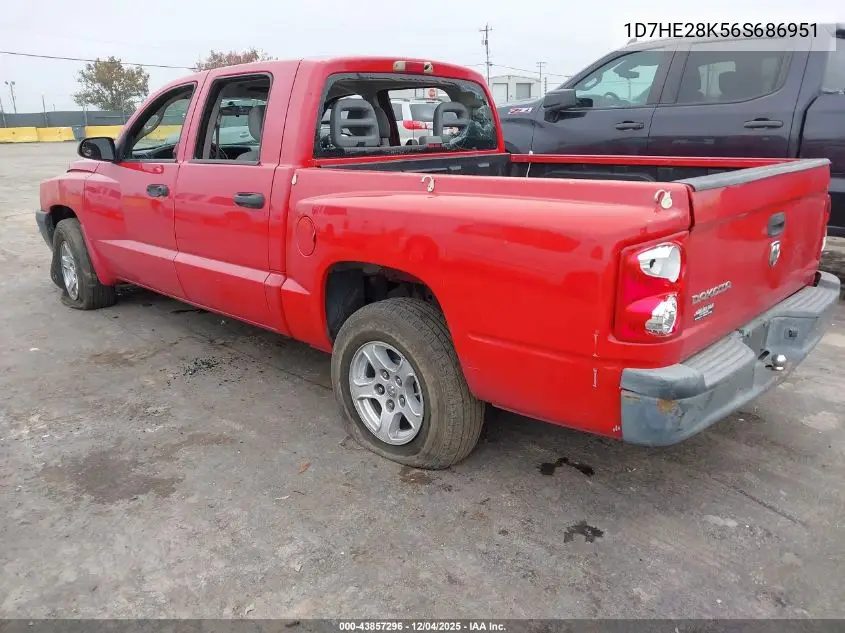 1D7HE28K56S686951 2006 Dodge Dakota St