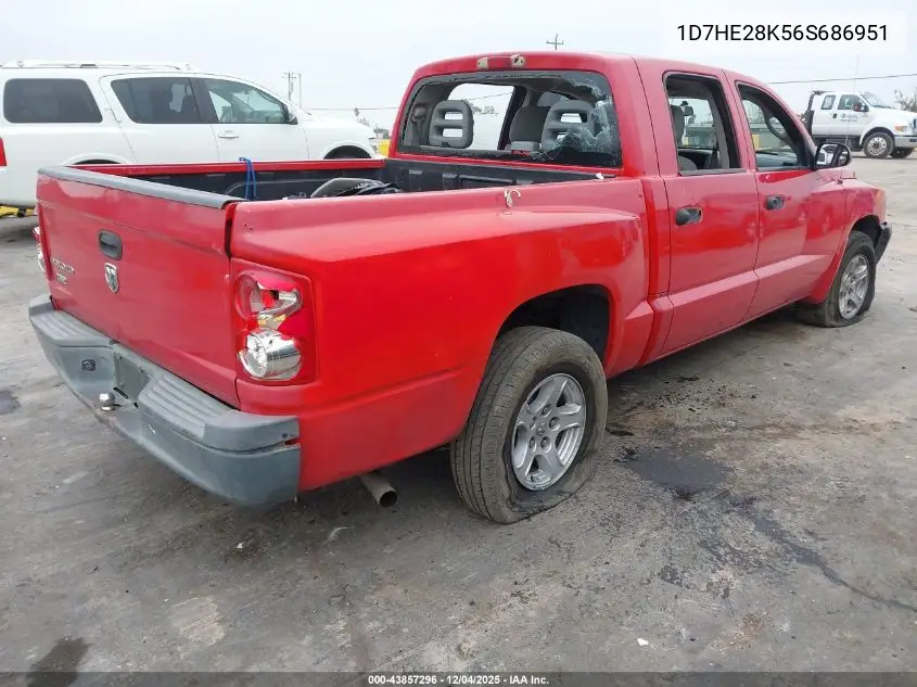 1D7HE28K56S686951 2006 Dodge Dakota St