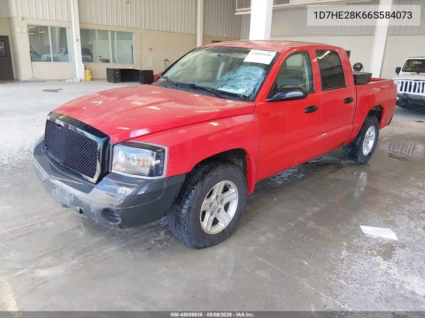 2006 Dodge Dakota St VIN: 1D7HE28K66S584073 Lot: 45056936