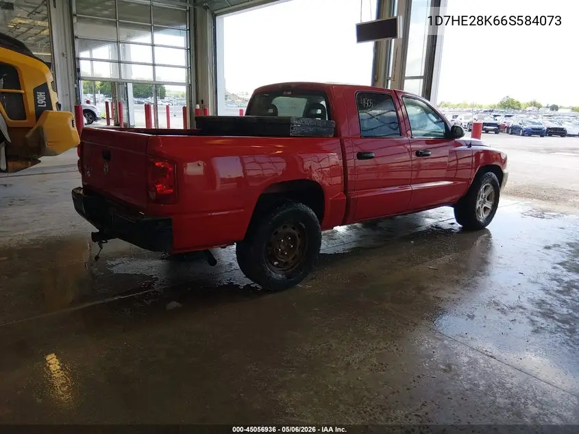 2006 Dodge Dakota St VIN: 1D7HE28K66S584073 Lot: 45056936