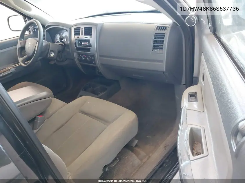 2006 Dodge Dakota Slt VIN: 1D7HW48K86S637736 Lot: 45229110