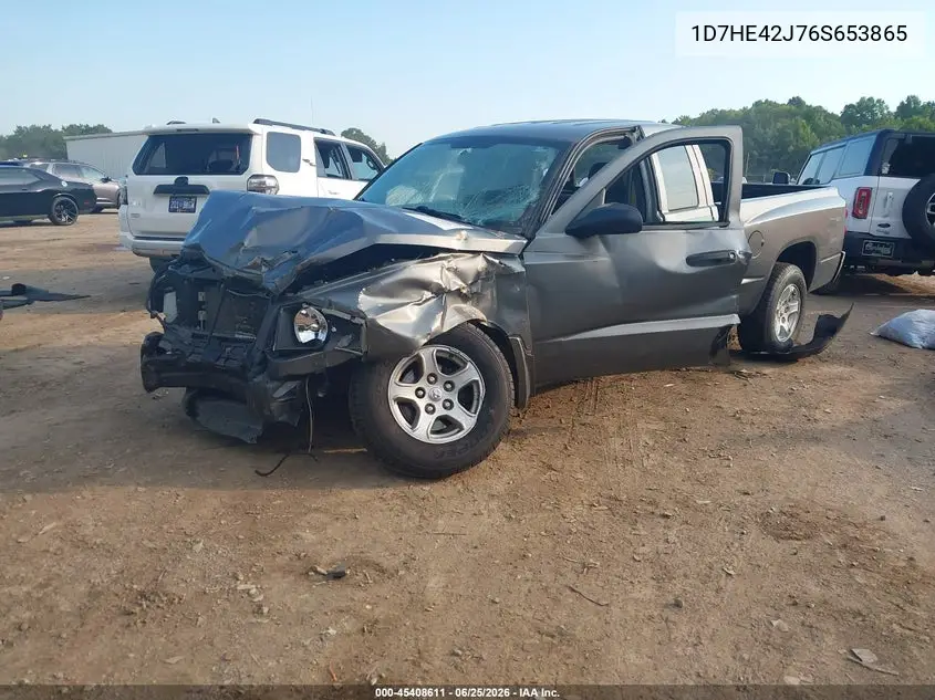 2006 Dodge Dakota Slt VIN: 1D7HE42J76S653865 Lot: 45408611