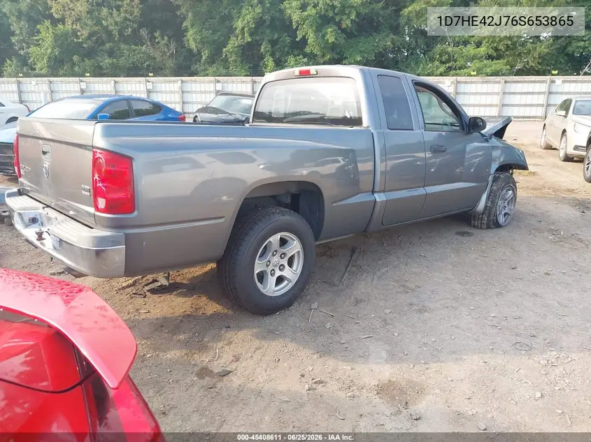2006 Dodge Dakota Slt VIN: 1D7HE42J76S653865 Lot: 45408611