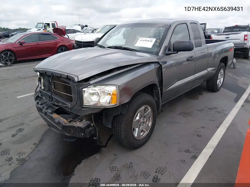 2006 Dodge Dakota Slt VIN: 1D7HE42NX6S639431 Lot: 45499838