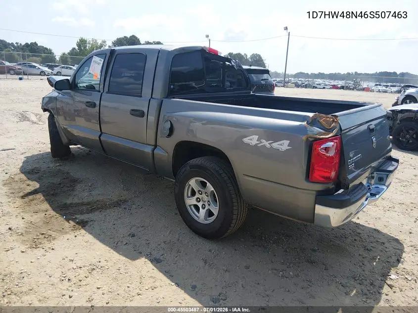 2006 Dodge Dakota Slt VIN: 1D7HW48N46S507463 Lot: 45503487