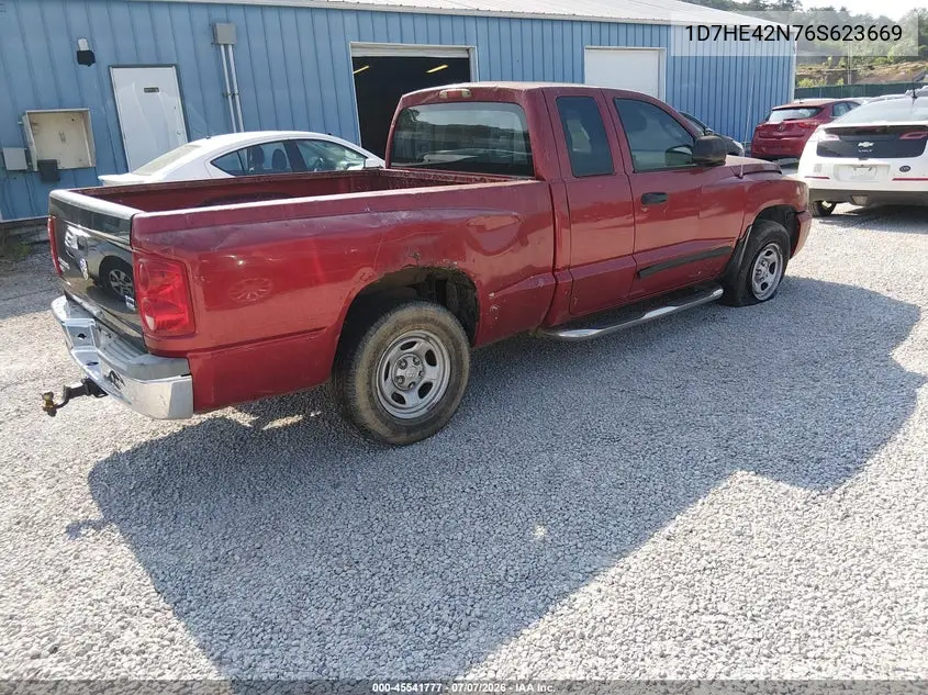 2006 Dodge Dakota Slt VIN: 1D7HE42N76S623669 Lot: 45541777
