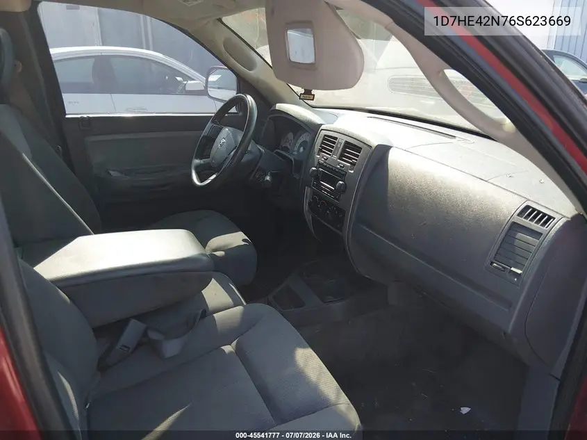 2006 Dodge Dakota Slt VIN: 1D7HE42N76S623669 Lot: 45541777