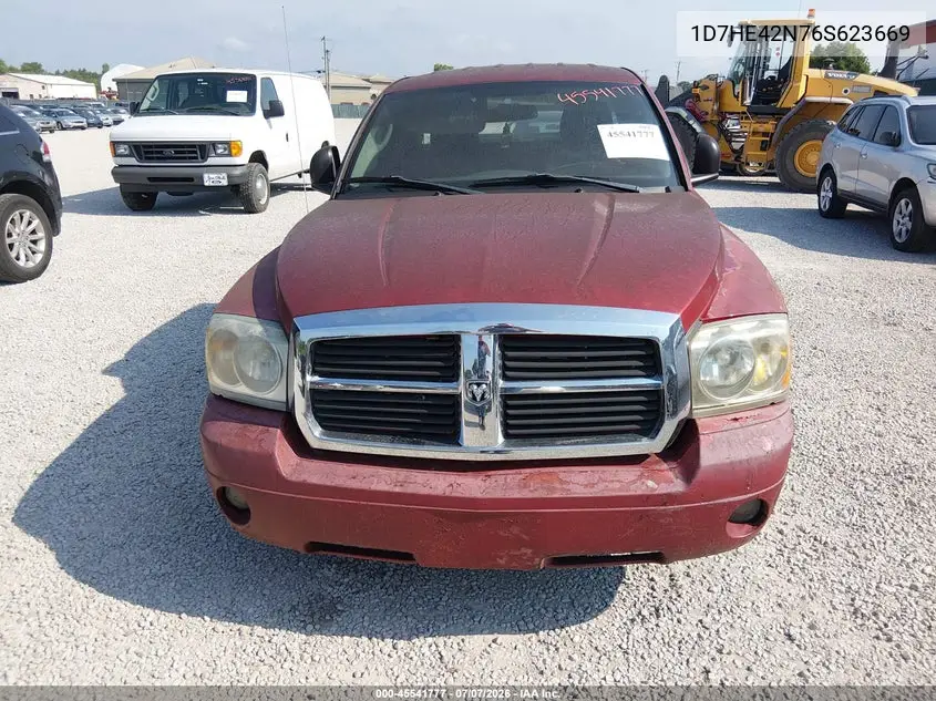 2006 Dodge Dakota Slt VIN: 1D7HE42N76S623669 Lot: 45541777