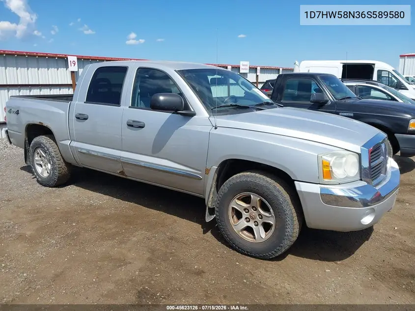 2006 Dodge Dakota Laramie VIN: 1D7HW58N36S589580 Lot: 45623126