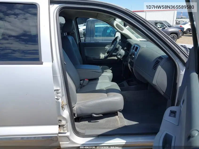 2006 Dodge Dakota Laramie VIN: 1D7HW58N36S589580 Lot: 45623126