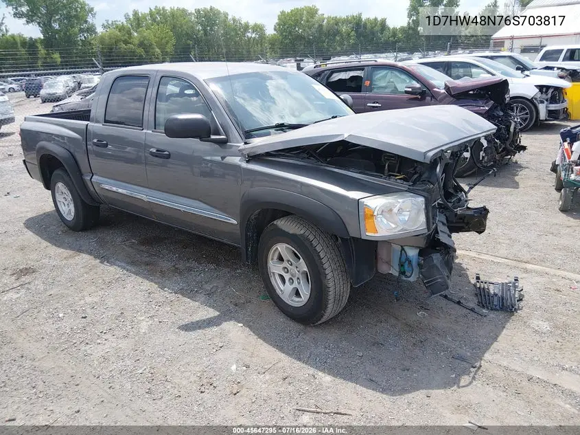 2006 Dodge Dakota Slt VIN: 1D7HW48N76S703817 Lot: 45647295