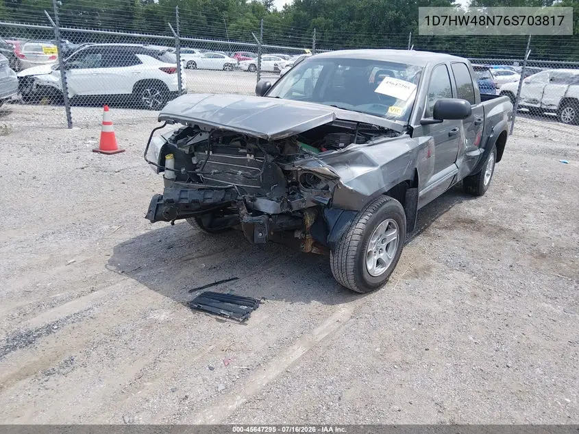 2006 Dodge Dakota Slt VIN: 1D7HW48N76S703817 Lot: 45647295