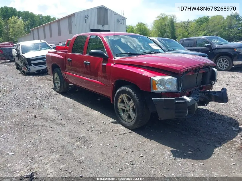 2007 Dodge Dakota Slt VIN: 1D7HW48N67S268970 Lot: 45185003