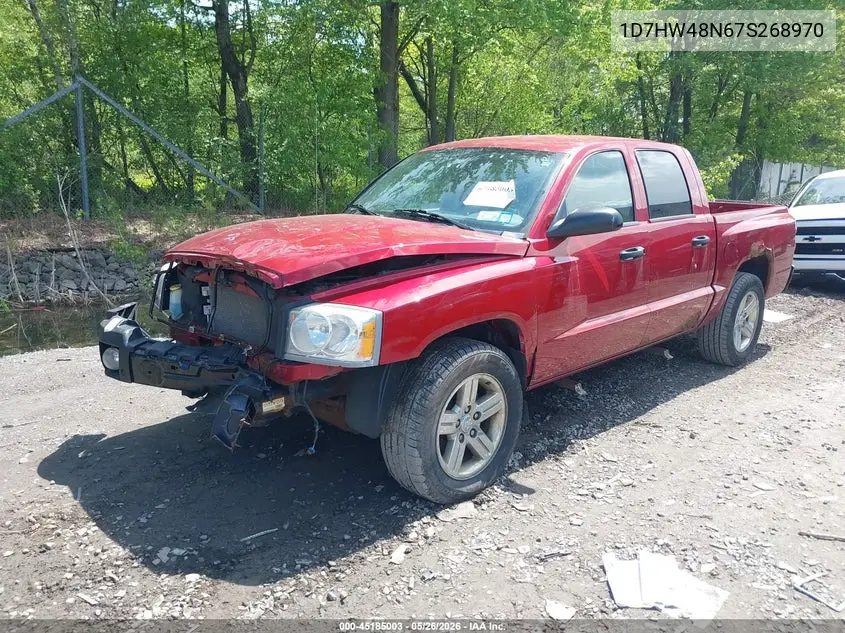 2007 Dodge Dakota Slt VIN: 1D7HW48N67S268970 Lot: 45185003