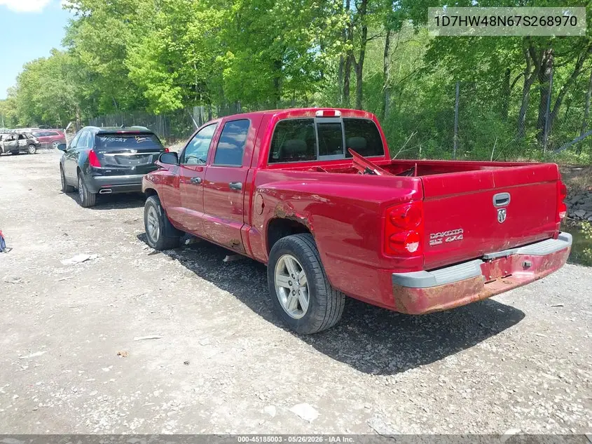 2007 Dodge Dakota Slt VIN: 1D7HW48N67S268970 Lot: 45185003