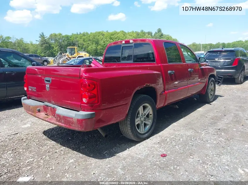 2007 Dodge Dakota Slt VIN: 1D7HW48N67S268970 Lot: 45185003