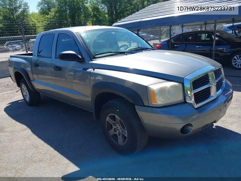 2007 Dodge Dakota St VIN: 1D7HW28K87S233731 Lot: 45326656