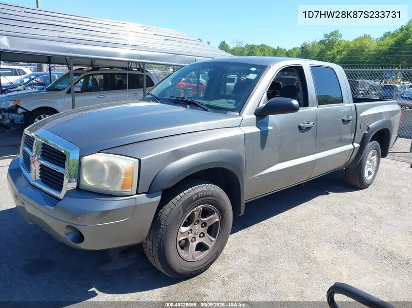 2007 Dodge Dakota St VIN: 1D7HW28K87S233731 Lot: 45326656