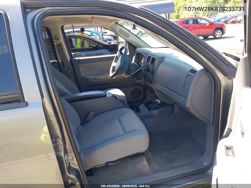 2007 Dodge Dakota St VIN: 1D7HW28K87S233731 Lot: 45326656