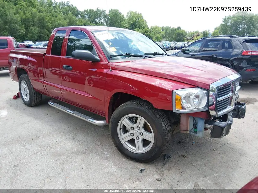 2007 Dodge Dakota St VIN: 1D7HW22K97S259439 Lot: 45340581