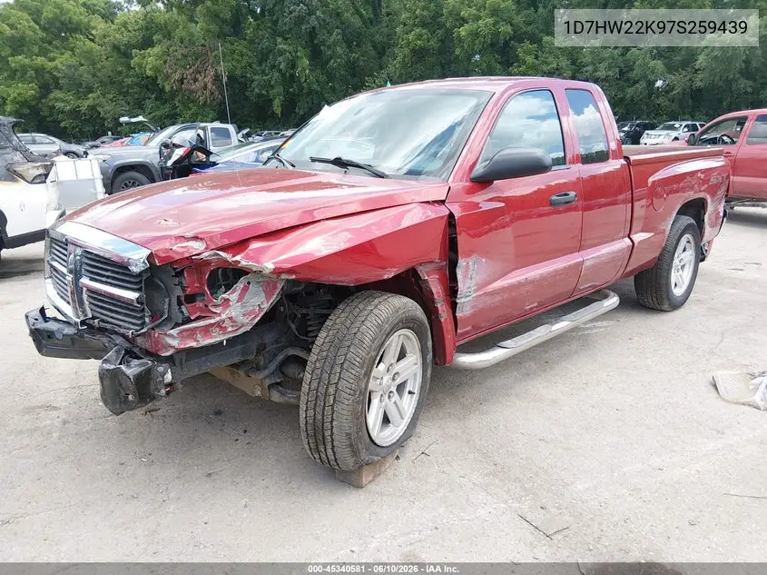 2007 Dodge Dakota St VIN: 1D7HW22K97S259439 Lot: 45340581