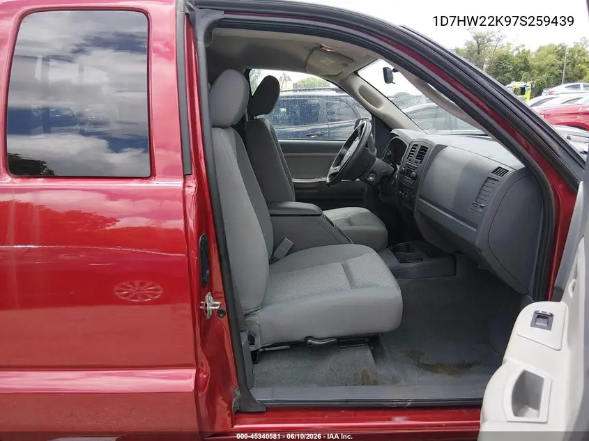 2007 Dodge Dakota St VIN: 1D7HW22K97S259439 Lot: 45340581
