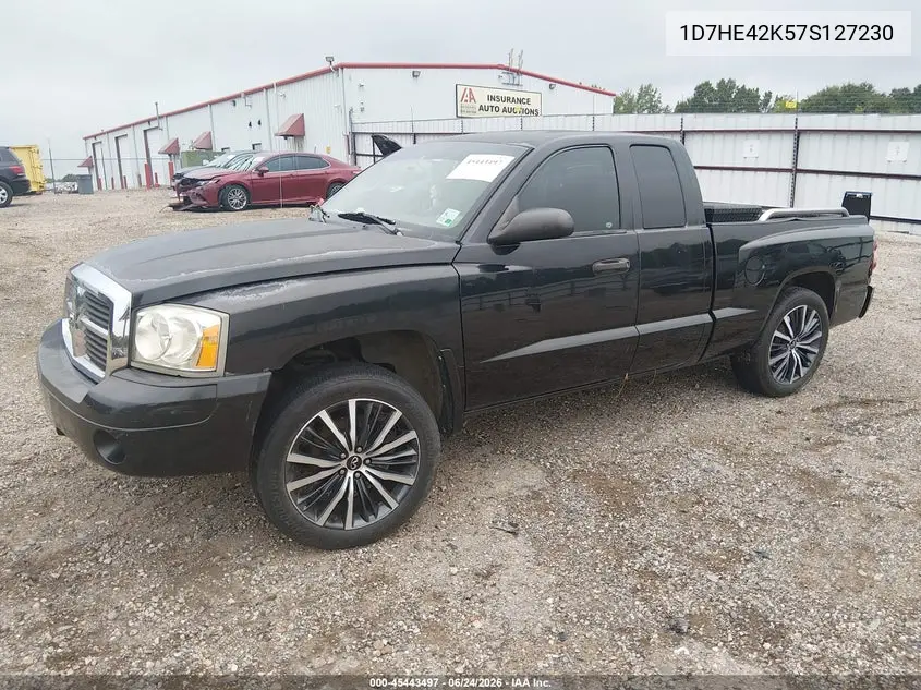 2007 Dodge Dakota Slt VIN: 1D7HE42K57S127230 Lot: 45443497