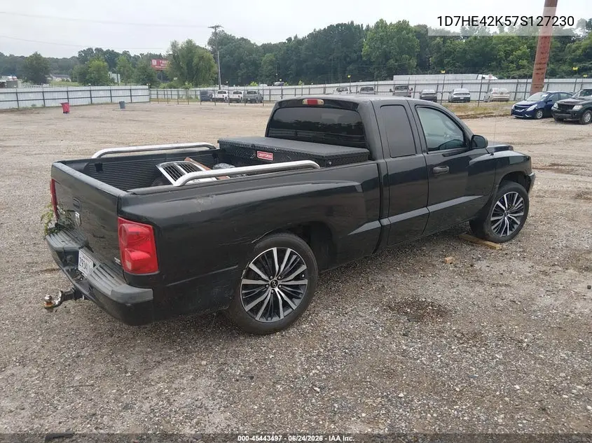 2007 Dodge Dakota Slt VIN: 1D7HE42K57S127230 Lot: 45443497