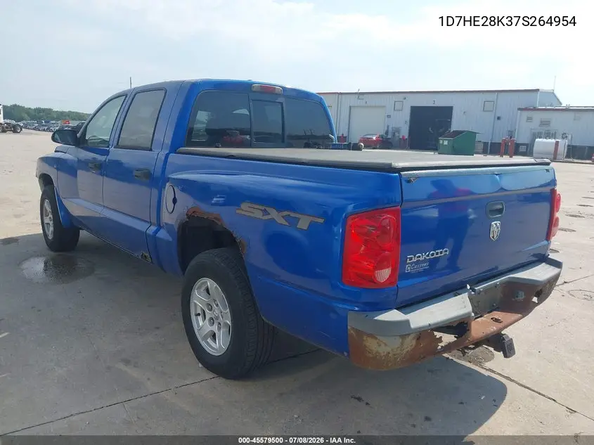 2007 Dodge Dakota St VIN: 1D7HE28K37S264954 Lot: 45579500