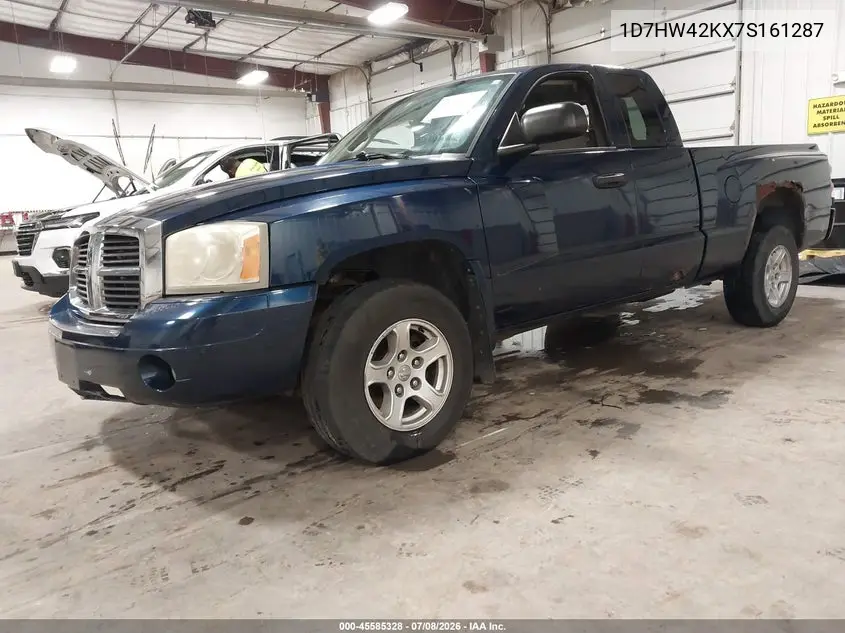 2007 Dodge Dakota Slt VIN: 1D7HW42KX7S161287 Lot: 45585328
