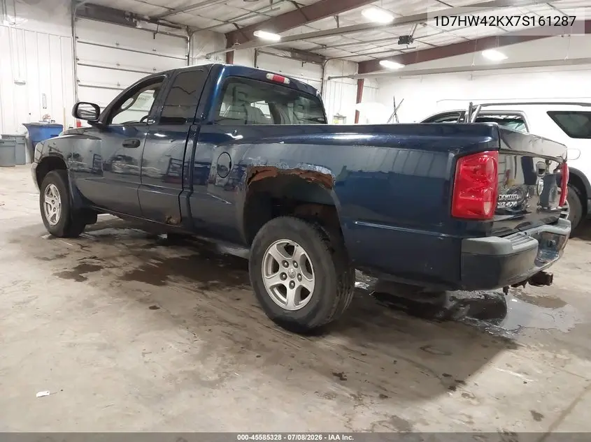 2007 Dodge Dakota Slt VIN: 1D7HW42KX7S161287 Lot: 45585328