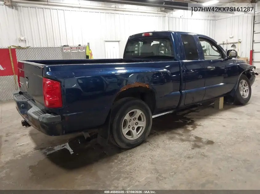 2007 Dodge Dakota Slt VIN: 1D7HW42KX7S161287 Lot: 45585328