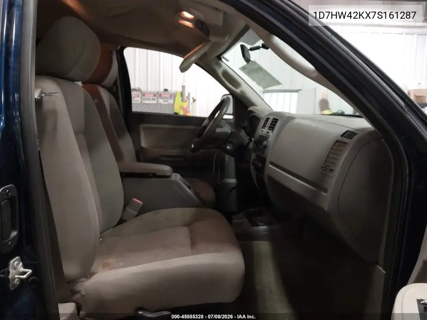2007 Dodge Dakota Slt VIN: 1D7HW42KX7S161287 Lot: 45585328