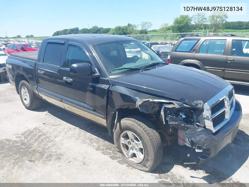 2007 Dodge Dakota Slt VIN: 1D7HW48J97S128134 Lot: 45603596