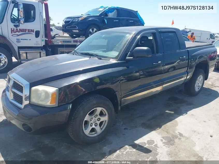 2007 Dodge Dakota Slt VIN: 1D7HW48J97S128134 Lot: 45603596