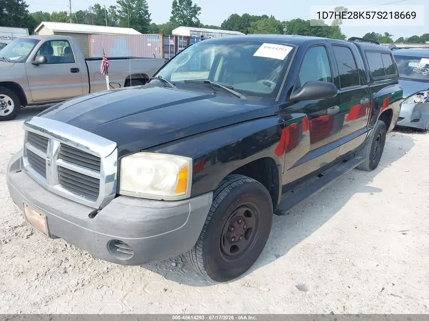 2007 Dodge Dakota St VIN: 1D7HE28K57S218669 Lot: 45614293