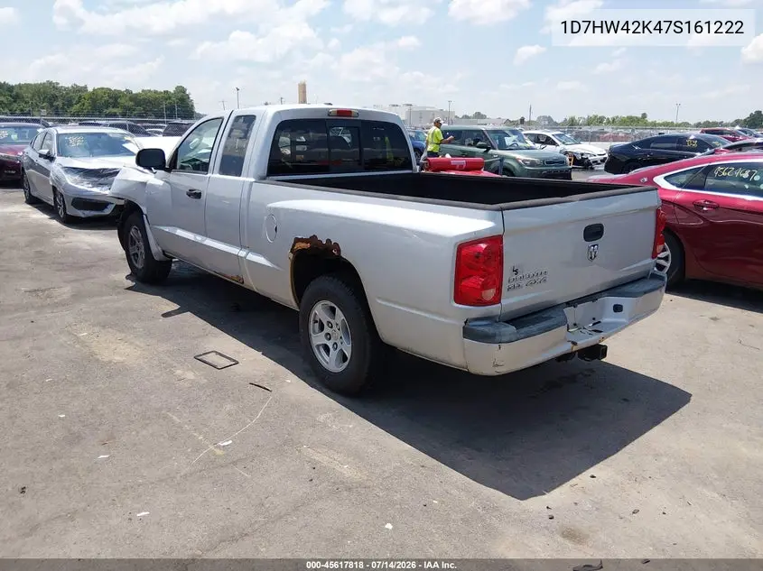 2007 Dodge Dakota Slt VIN: 1D7HW42K47S161222 Lot: 45617818