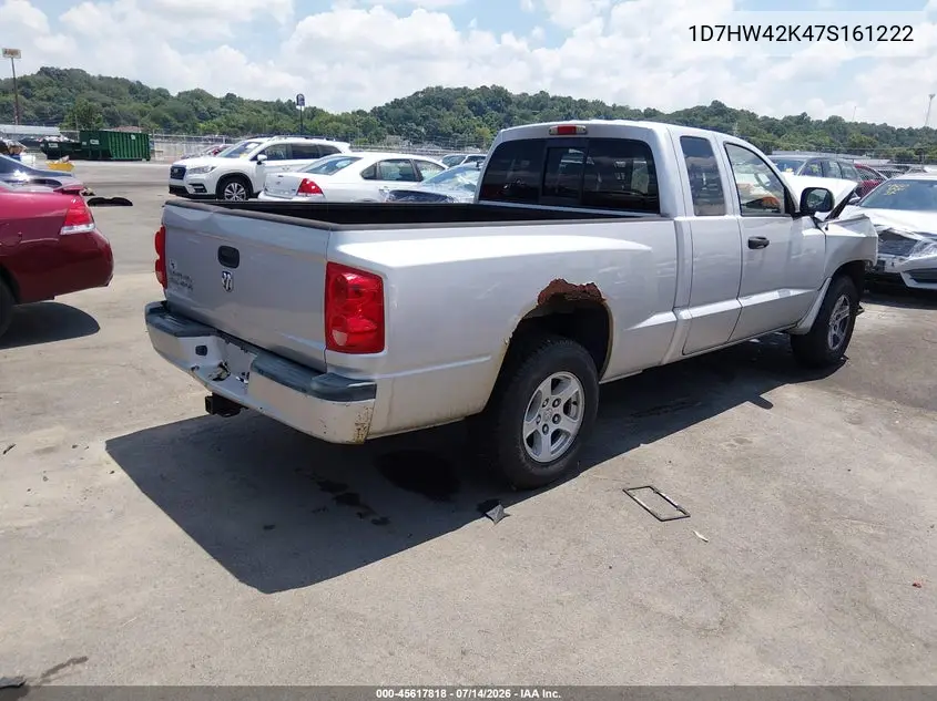 2007 Dodge Dakota Slt VIN: 1D7HW42K47S161222 Lot: 45617818