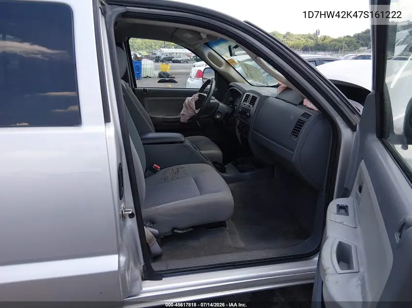 2007 Dodge Dakota Slt VIN: 1D7HW42K47S161222 Lot: 45617818