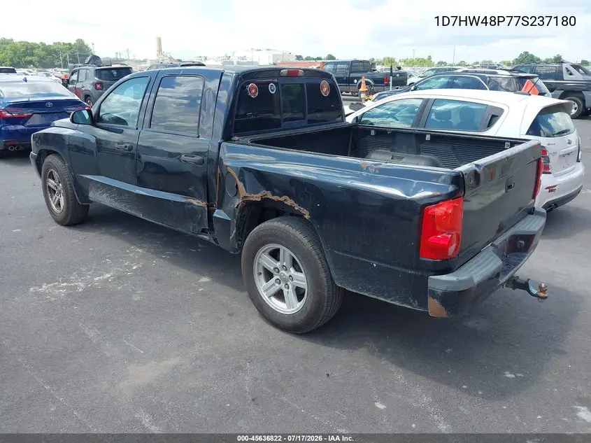 2007 Dodge Dakota Slt VIN: 1D7HW48P77S237180 Lot: 45636822