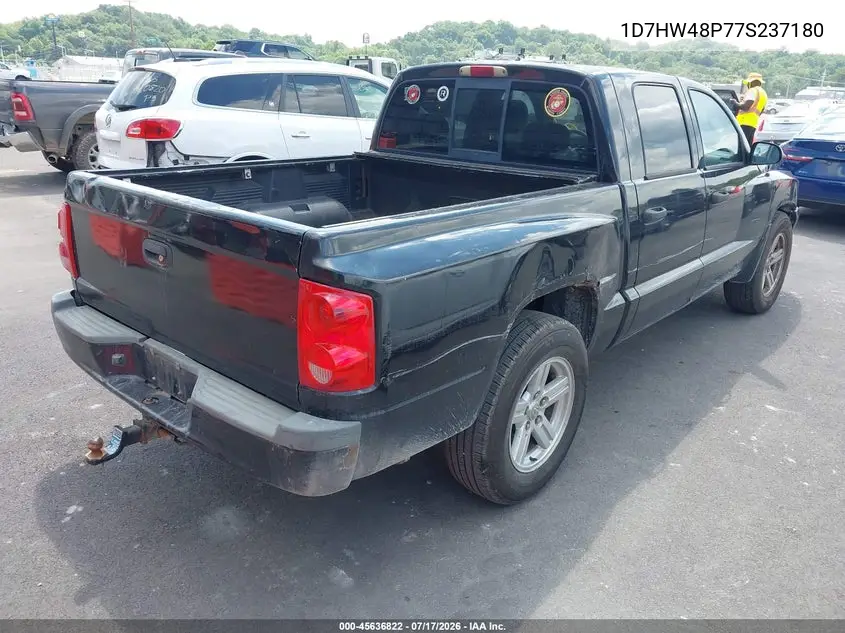2007 Dodge Dakota Slt VIN: 1D7HW48P77S237180 Lot: 45636822