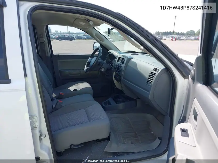 2007 Dodge Dakota Slt VIN: 1D7HW48P87S241416 Lot: 45651006