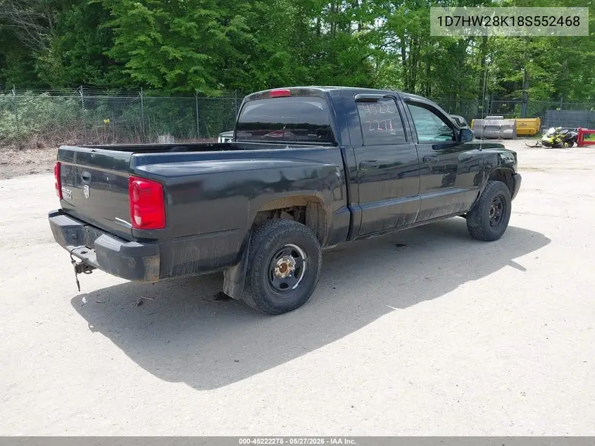 2008 Dodge Dakota St VIN: 1D7HW28K18S552468 Lot: 45222278