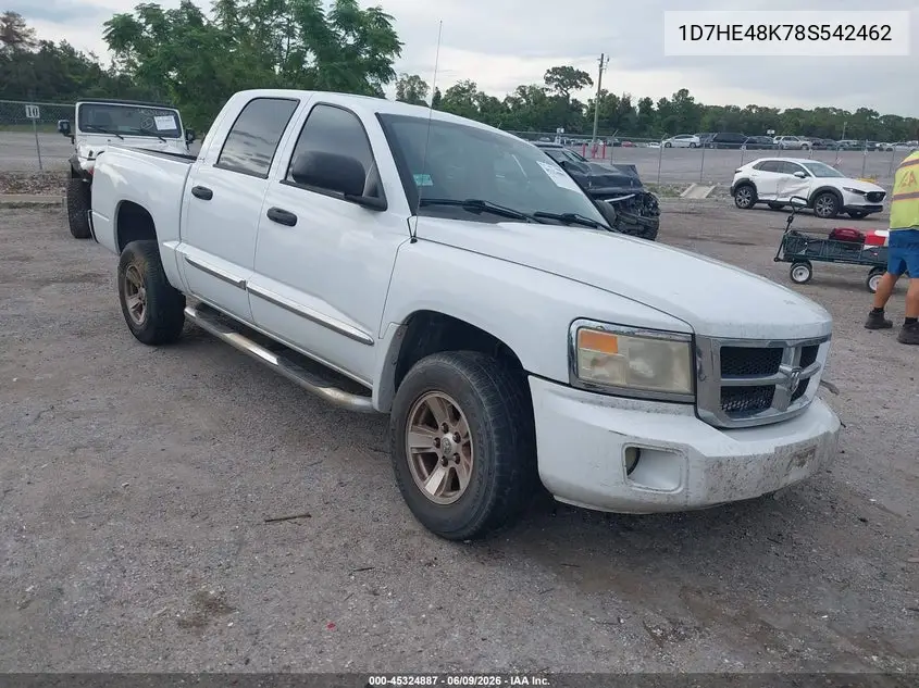 2008 Dodge Dakota Slt VIN: 1D7HE48K78S542462 Lot: 45324887