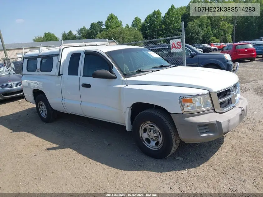 2008 Dodge Dakota St VIN: 1D7HE22K38S514283 Lot: 45536599