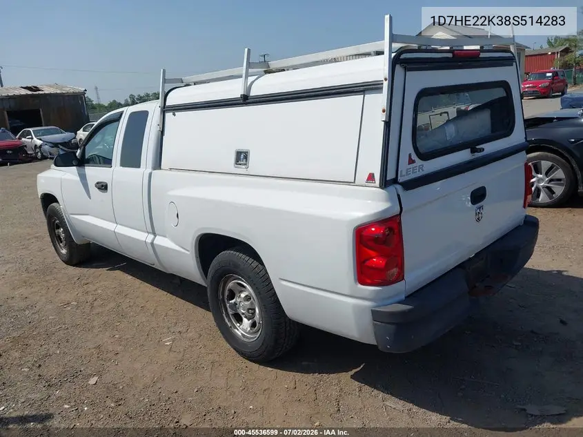 2008 Dodge Dakota St VIN: 1D7HE22K38S514283 Lot: 45536599