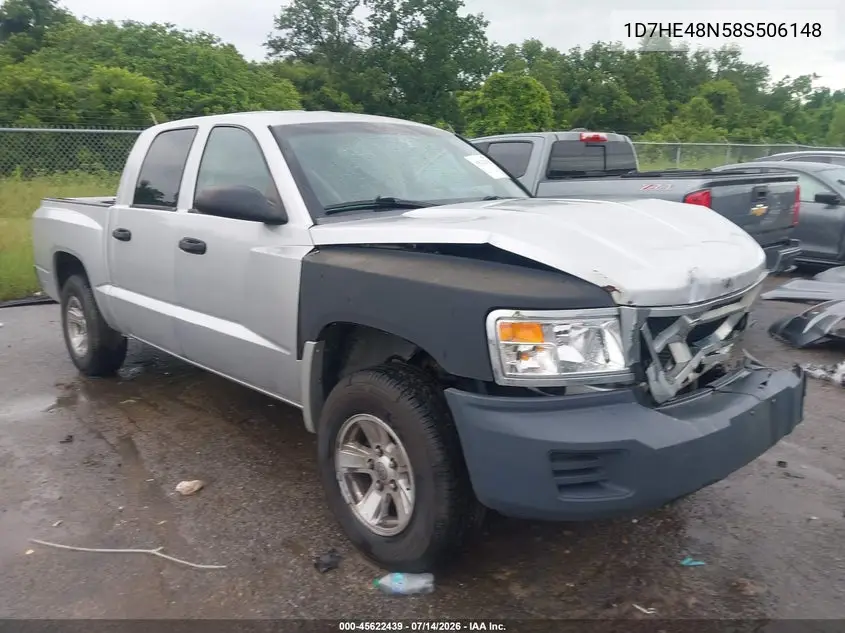 2008 Dodge Dakota Slt VIN: 1D7HE48N58S506148 Lot: 45622439